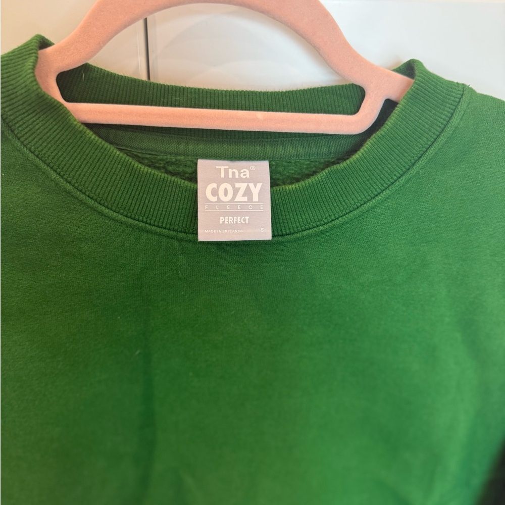 Aritzia Cozy Fleece Jogger Lounge Set Green Size Small - Picture 6 of 7